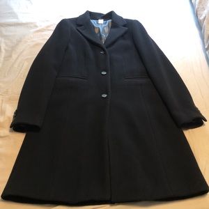 Black J.Crew Lady Day Coat wool with thinsulate
